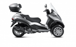 Akrapovic Slip-on Line RVS Black Einddemper met E-keur Piaggio MP3 400 / LT / RST 2008 > 2013